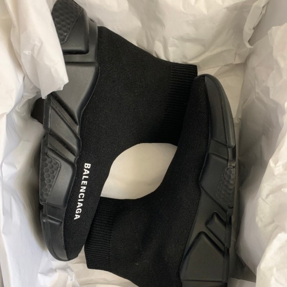 Black Balenciaga Speed Trainers - Picture 1 of 7